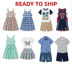 Vente en gros de tenues d'été pour bébés garçons et filles, ensembles de vêtements pour enfants en assortiment aléatoire, surplus de stock, expédition rapide, vente en gros pour les chaînes de magasins - Product Image 6