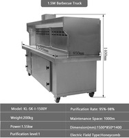Purificador de Humo de Aceite para Parrilla Multifunción, Precipitador Electrostático ESP, Eliminación de Olores, Filtro de Humo de Grasa
