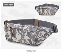 Sacs banane tactiques personnalisés en polyester respirant, légers et durables avec fermeture éclair pour sports de plein air – Vente en gros usine