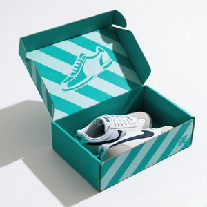 Maßgefertigte Matt Laminierte Umweltfreundliche Recycelbare Wellpappe-Teleskopboxen für Kleidung und Schuhverpackung Vierfarbig - Product Image 1
