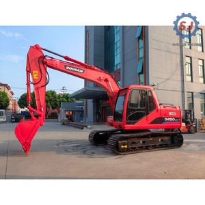 Used Doosan DX150-7 Crawler Excavator 15 Ton Second Hand Construction Digger Original <b>Paint</b> Low Hour Machine for Sale - Product Image 1