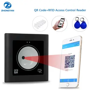 Escáner de código QR Control DE ACCESO NFC RS232 RS485 TTL 125Khz 13,56 Mhz RFID Lector de código QR Wiegand para exteriores