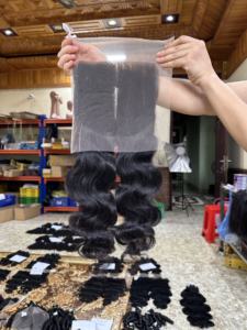 Extensiones de Cabello Humano Vietnamita, 100% Cabello Virgen Natural, Doble Trama, Liso, Ondulado, Rizado, para Venta al por Mayor - Product Image 2