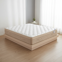 Matelas Orthopédique de Qualité Hôtelière, Soutien Robuste, Respirant, Tailles Twin/Full/King, Matelas Hybride en Coton Hydrophile pour l'École et la Maison