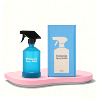 250ml 500ml 16oz rechargeable savon pour les mains shampooing mousse Boston bouteille en verre avec pompe de pulvérisation noire ambre Boston