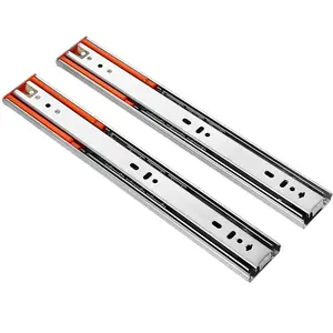 Tủ bếp đường sắt 45mm nhiệm vụ nặng nề ngăn kéo Slide Telescopic kênh bóng mang Ngăn kéo trượt