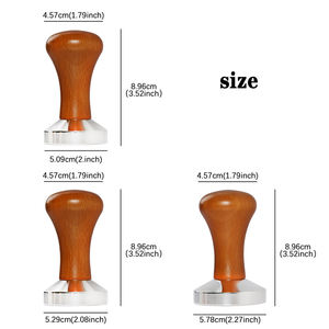 Deriectly Sale 1PCS Tolvas Máquina de molinillo 51/53/58MM Expressed Coffee Tamper Wood Tamper Para <span class=keywords><strong>Handpresso</strong></span> Martillo Cafe - Product Image 2