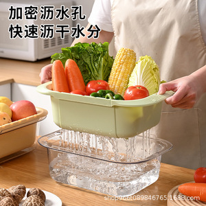 Escurridor de Platos de Doble Capa con Ganchos y Diseño Telescópico para Escurrir en el Fregadero, Gran Capacidad, Uso en la Cocina - Product Image 3