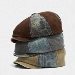 Gorra de Estilo Newsboy Vintage de Moda para Hombre y Mujer, Nueva Llegada 2025, Gorra de Algodón Lavado con Estilo Británico - Product Image 1