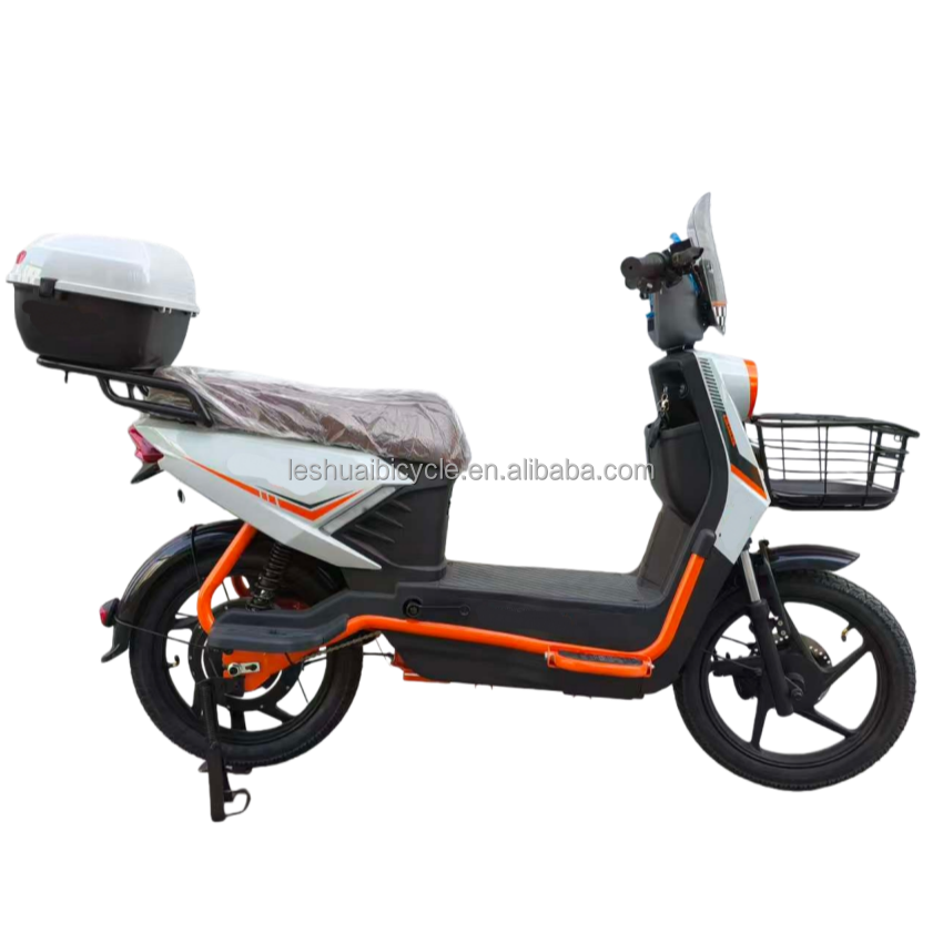 48V 14 Inch Electric City Bike 12Ah Lead Acid Battery Brushless Rear ...