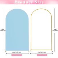 Support d'arche de mariage en métal et couverture d'arche blanche pour fête d'anniversaire, cérémonie de mariage, fête prénatale, décoration d'événement