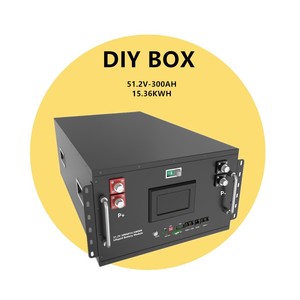 ชุดกล่องแบตเตอรี่ DIY 48V ใหม่ คุณภาพสูง ขนาดใหญ่ แนวนอน สำหรับเก็บพลังงาน 300Ah 15.36KWH 51.2v โครงโลหะ พร้อม BMS - Product Image 1