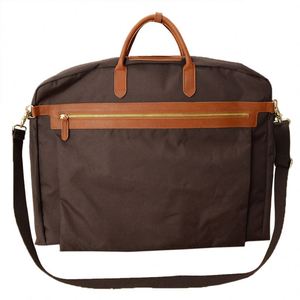 Muestra Gratuita, Fabricación OEM, Logotipo Personalizado, Bolsa de Lona Encerada Marrón, Portátil y Resistente, para Empacar Ropa, Funda de Viaje para Trajes - Product Image 2