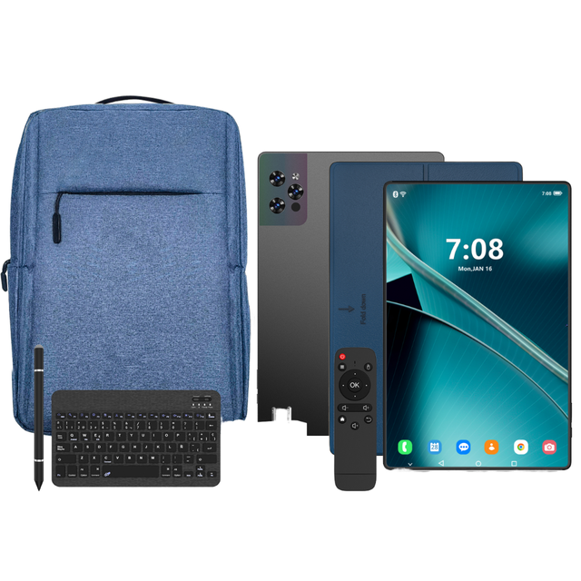 Pro 16 MAX 14-Inch Android 15 Tablet PC 5G WiFi 512GB Storage 12GB Work Keyboard Remote Control 10 Core GSM Padded New