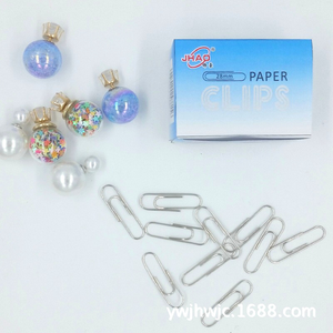 28Mm Thiết Kế Độc Đáo Trang Trí Văn Phòng Clip 100Pcs Một Hộp Màu Kim Loại Bạc Kẹp Giấy Các Loại Kẹp Giấy - Product Image 4