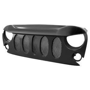 Nouvelle calandre avant style démon noir mat en plastique ABS pour Wrangler JK JKU 2007-2018, accessoires de remplacement extérieurs pour la route - Product Image 5