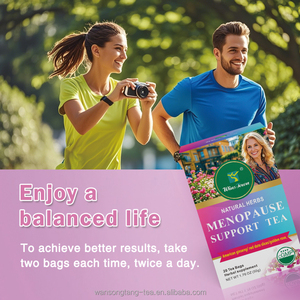 ชาสมุนไพรสำหรับวัยหมดประจำเดือนออร์แกนิกสำหรับรักษาความสมดุลของฮอร์โมนและรอบประจำเดือนทรงหลวมรสชาดำ cohosh & โคลเวอร์สีแดง - Product Image 6