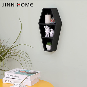 Jinnhome barhere scaffale spettrale decorazione gotica per la casa nobile viola galleggiante mensola in legno per parete o Self Table in piedi - Product Image 6