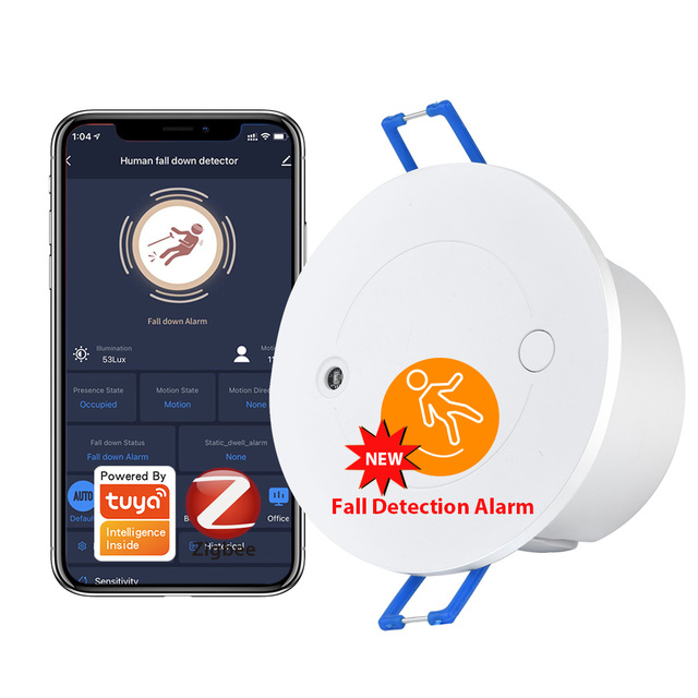{Manufacturer} Tuya Zigbee Motion PIR 110V -240V Light Luminosity Sensor radar Human Presence Detector with Fall Down