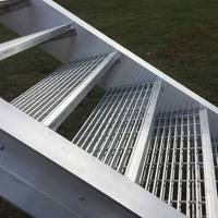Marches d'escalier en acier au carbone durables pour extérieur, en acier inoxydable galvanisé, pour bâtiments, grilles métalliques extérieures, marches en acier – Approvisionnement direct usine