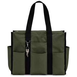 กระเป๋าสะพายไหล่พับได้ความจุมากมีหลายกระเป๋าดีไซน์เรียบง่ายสำหรับผู้หญิง - Product Image 4