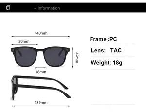 Retro classic <b>large</b> <b>frame</b> square polarized sun glasses for driving fishing men's and women's travel universal sunglasses - Product Image 6