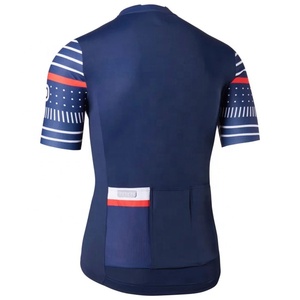 Maillot de cyclisme pour hommes, manches courtes, dégradé noir et rouge, fermeture éclair intégrale, vêtements de sport pour vélo - Product Image 4