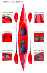 เรือคายัคแบบเปิดสำหรับครอบครัว 2 ที่นั่ง รุ่น Stable Open Cockpit - Product Image 5