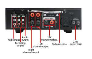 <span class=keywords><strong>Amplificatore</strong></span> Mini Hi-Fi AV-339BT in Metallo a 2 Canali 220V 12V <span class=keywords><strong>per</strong></span> Altoparlanti, <span class=keywords><strong>Amplificatore</strong></span> di Potenza <span class=keywords><strong>per</strong></span> Bassi <span class=keywords><strong>per</strong></span> Casa - Product Image 6