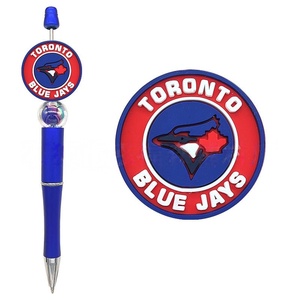 Abalorios y dijes de PVC personalizados 2026 para la parte superior de bolígrafos, de silicona, con diseño de los 30 equipos de la Liga Americana de <span class=keywords><strong>B</strong></span>éisbol (MLB) - Product Image 3