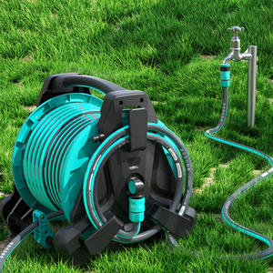 Enrouleur de <span class=keywords><strong>tuyau</strong></span> <span class=keywords><strong>d</strong></span>'<span class=keywords><strong>arrosage</strong></span> mural rétractable de haute qualité et durable, 10-50m, avec rail de guidage en ABS, norme CNS, pour rangement - Product Image 5