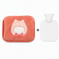 Housse de bouteille d'eau chaude en peluche avec logo personnalisé, motif fessier d'animal style Corgi amusant, pour cadeaux promotionnels et soutien aux ventes saisonnières