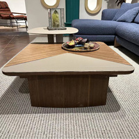 Grandes tables basses de luxe en or ensemble de tables basses de luxe méditerranéennes