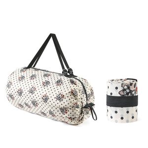Sac fourre-tout pliable personnalisé pour les courses, léger et compact, pour femmes, mode, quotidien, sac de transport en nylon réutilisable imprimé - Product Image 1