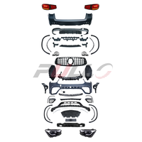 Approprié pour Mercedes Benz GLC classe X253 16-19 mise à niveau à 21 GLC63 AMG body kit comprend avant et pare-chocs arrière avec grille lampes