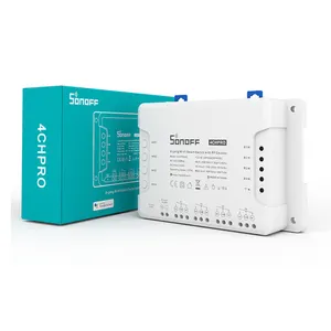 SONOFF-controlador inteligente de luz para el hogar, controlador inteligente de 4 canales/entradas con Wifi, 433 Mhz, RF, 4 canales