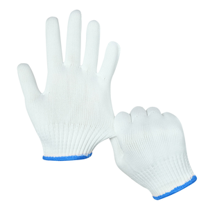 Gants de protection tricotés en coton Gants en coton blanc <span class=keywords><strong>pour</strong></span> la construction - Product Image 4