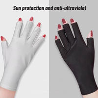 Gants demi-doigts anti-UV UPF50+ respirants et réutilisables, les plus vendus, pour lampe à ongles, manucure, salon et usage domestique