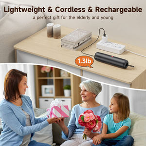 Aspiradora de Mano Inalámbrica de 2 Velocidades, Recargable, Mini Aspiradora para Auto con Luz LED/SOS - Product Image 6