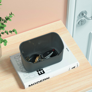 Thân Thiện Với Môi Máy Tính Để Bàn Mỹ Phẩm Nhựa Lưu Trữ Giỏ Văn Phòng Phẩm Đồ Lặt Vặt Tổ Chức Và Trang Điểm Bàn Chải Lưu Trữ Container Trường Hợp - Product Image 3