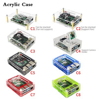 Raspberry Pi 4 Modelo B 2/4/8GB RAM + Funda + Ventilador + Disipador de calor + Adaptador de corriente + Tarjeta SD + Cable compatible con HDM para Raspberry Pi 4B