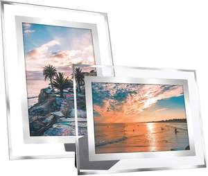 Customized Crystal Glass Gold <b>Photo</b> <b>Frame</b> 4x6 <b>5x7</b> 8x10 Picture <b>Frame</b> Glass for Tabletop Display Vertical or Horizontal - Product Image 2