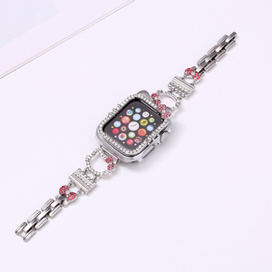 Phụ Nữ Kim Cương Dây Đeo Cho Apple Xem Loạt 9 8 7 6 SE 5 4 45Mm 44Mm 41Mm 40Mm Phụ Nữ Mèo Kim Loại Vòng Đeo Tay Iwatch Siêu 2 49Mm - Product Image 3