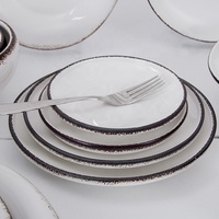 Porcelaine verte en céramique, service de table, Restaurant, Buffet, Restaurant, collation, couleur, service de table, porcelaine résistante, peinture à la main