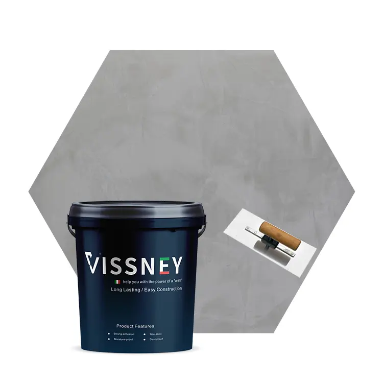 Vissney Microcement Verf Australië Venetiaanse Gips Poeder Interieur Muur Emulsie