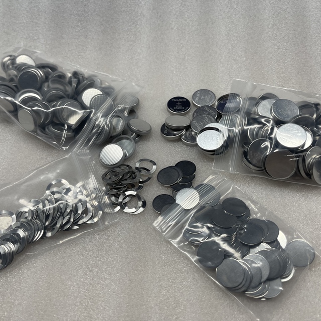 Lab Coin Cell Stainless Steel Case CR2016 CR2025 CR2032 with Case Spring Spacer for Battery Making