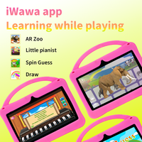 Tablette éducative pour enfants 7 pouces IPS avec Wi-Fi, Android 10, 2 Go de RAM, 32 Go de ROM, contrôle parental et logiciel IWawa préinstallé