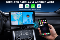 Autoradio 10 pouces simple DIN avec écran tactile CarPlay, GPS intégré, système multimédia Android pour tableau de bord