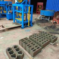 QT4-40 creux béton ciment brique bloc brique faisant des machines prix machine un briques de beton