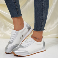 Chaussures de sport décontractées classiques quatre saisons pour femmes douces confortables tout l'extérieur avec vent à lacets semelle intérieure en maille d'entraînement allemande et en PU